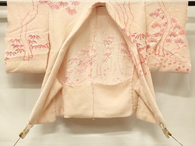 平和屋着物＃羽織　仮絵羽　総絞り　松笹文　正絹　逸品　未使用　CABG8338in