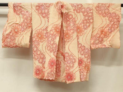 平和屋着物＃羽織　仮絵羽　総絞り　湯のし前　流水菊づくし　正絹　逸品　未使用　CABG8339in