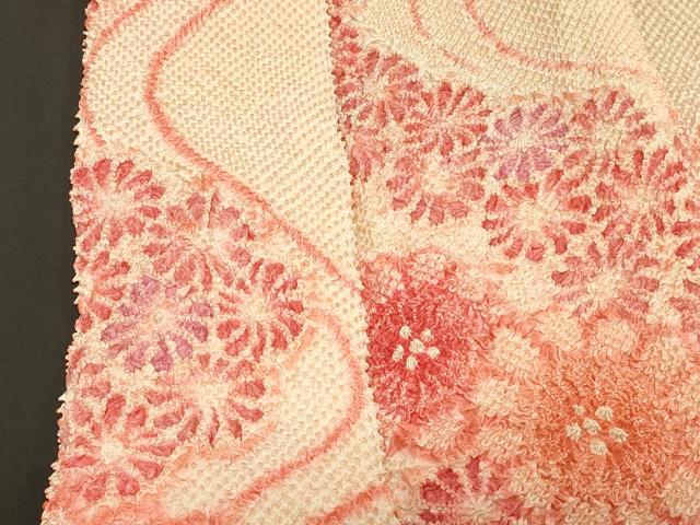 平和屋着物＃羽織　仮絵羽　総絞り　湯のし前　流水菊づくし　正絹　逸品　未使用　CABG8339in