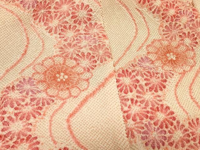 平和屋着物＃羽織　仮絵羽　総絞り　湯のし前　流水菊づくし　正絹　逸品　未使用　CABG8339in