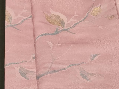 平和屋着物＃羽織　寿光織　枝葉文　金糸　正絹　逸品　CABG8340in