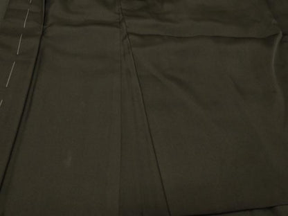 平和屋着物＃男性　長羽織　黒紋付き　正絹　逸品　CABG8350in