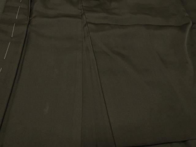平和屋着物＃男性　長羽織　黒紋付き　正絹　逸品　CABG8350in