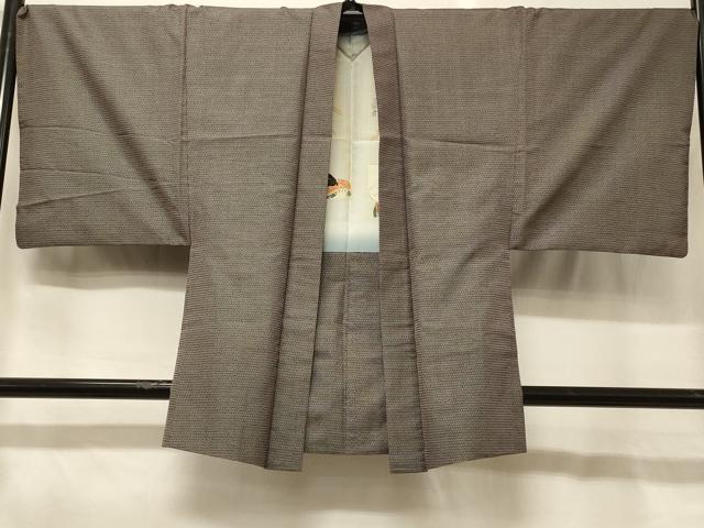 平和屋着物＃男性　本場大島紬　羽織　100亀甲　総詰め　正絹　逸品　CABG8352in