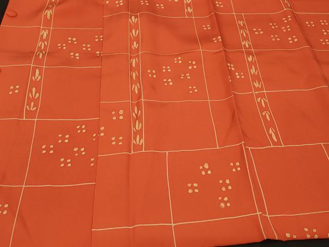 平和屋着物＃道行コート　ろうけつ染め　格子　正絹　逸品　CABG8365in