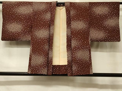 平和屋着物＃羽織　あられ文　正絹　逸品　CABG8366in