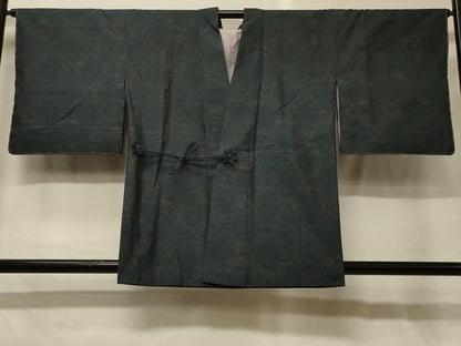 平和屋着物＃本場大島紬　道中着　花菱文　正絹　逸品　未使用　CABG8369in