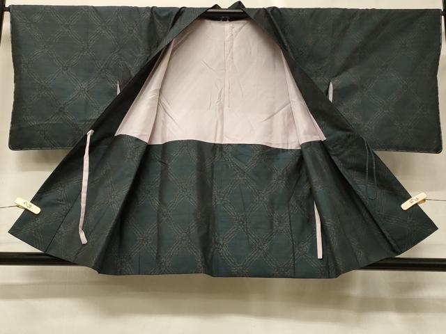 平和屋着物＃本場大島紬　道中着　花菱文　正絹　逸品　未使用　CABG8369in