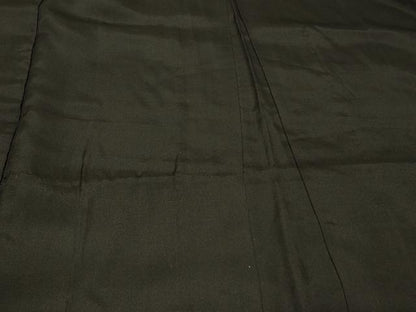 平和屋着物＃男性　長羽織　黒紋付き　単衣　正絹　逸品　CABG8372in