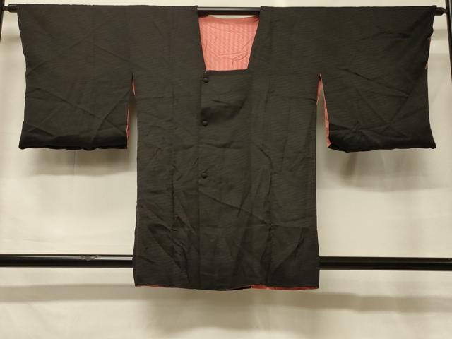 平和屋着物＃道行コート　リバーシブル　斜線文　正絹　逸品　未使用　CABG8376in