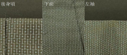 平和屋着物＃本場大島紬　道中着　80亀甲　総詰め　ロング丈　正絹　逸品　CABG8378in