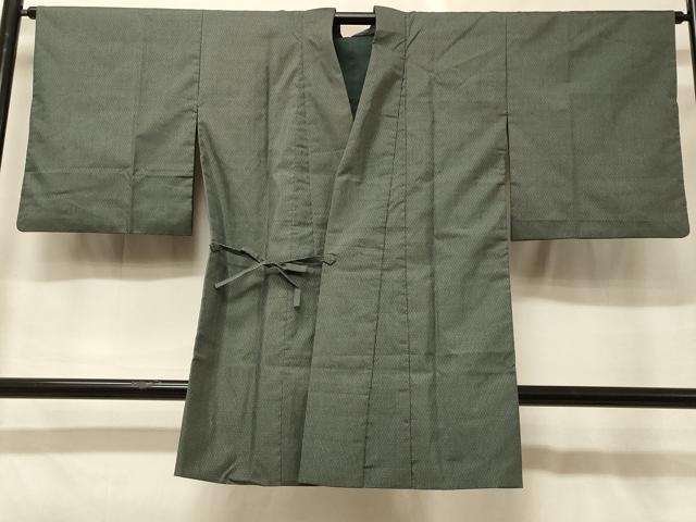 平和屋着物＃本場大島紬　道中着　80亀甲　総詰め　ロング丈　正絹　逸品　CABG8378in