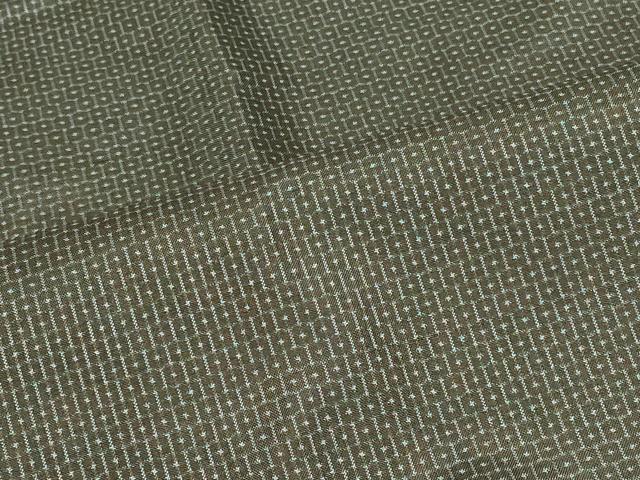 平和屋着物＃本場大島紬　道中着　80亀甲　総詰め　ロング丈　正絹　逸品　CABG8378in