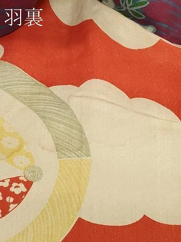 平和屋着物＃アンティーク　大正ロマン　長羽織　枝花文　正絹　逸品　CABG8385in