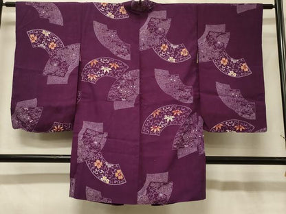 平和屋着物＃アンティーク　大正ロマン　長羽織　地紙花唐草文　金彩　正絹　逸品　CABG8386in