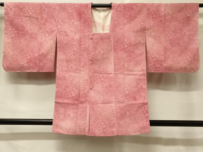 平和屋着物＃道行コート　輪奈ビロード　孔雀羽花文　暈し染め　正絹　逸品　未使用　CABG8388in
