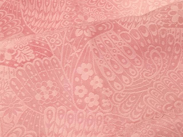 平和屋着物＃道行コート　輪奈ビロード　孔雀羽花文　暈し染め　正絹　逸品　未使用　CABG8388in