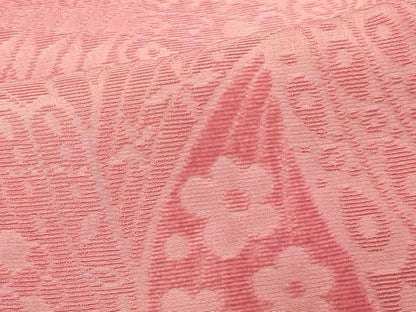 平和屋着物＃道行コート　輪奈ビロード　孔雀羽花文　暈し染め　正絹　逸品　未使用　CABG8388in