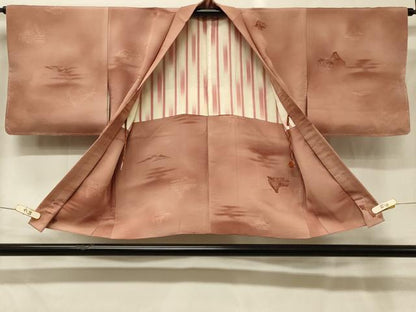 平和屋着物＃羽織　地紋起こし　風景文　暈し染め　正絹　逸品　未使用　CABG8393in