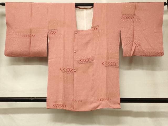平和屋着物＃道行コート　ビロード　流水文　金彩　正絹　逸品　CABG8398in