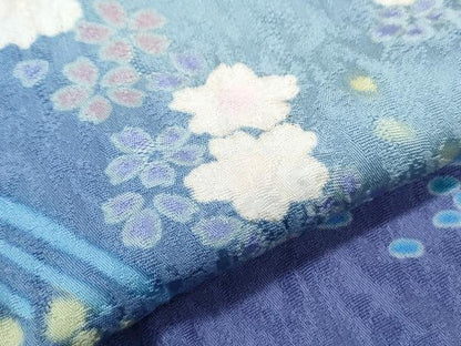 平和屋着物●大正の浮世絵師　竹久夢二　夢二ロマン　訪問着　幻草辻が花　暈し染め　ロング丈　反端付き　正絹　逸品　CABG8404th