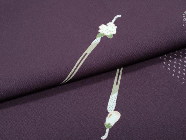 平和屋着物●小紋　簪花丸文　洗える着物　未使用　CABG8409th