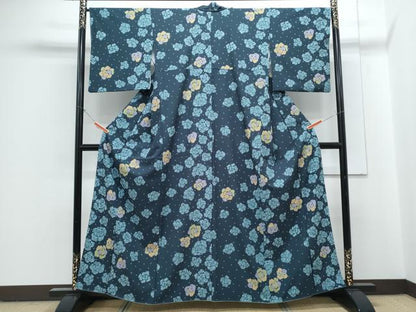 平和屋着物●小紋　吉祥舞花文　洗える着物　CABG8410th