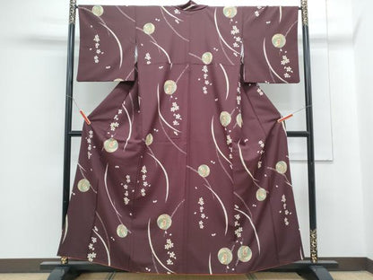 平和屋着物●小紋　毬花文　洗える着物　CABG8411th