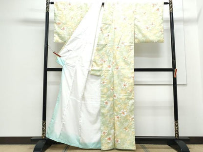 平和屋着物●小紋　舞花文　洗える着物　CABG8418th