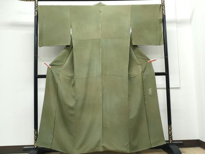 平和屋着物●染色作家　斉藤三才　小紋　霞文　暈し染め　正絹　逸品　CABG8426th
