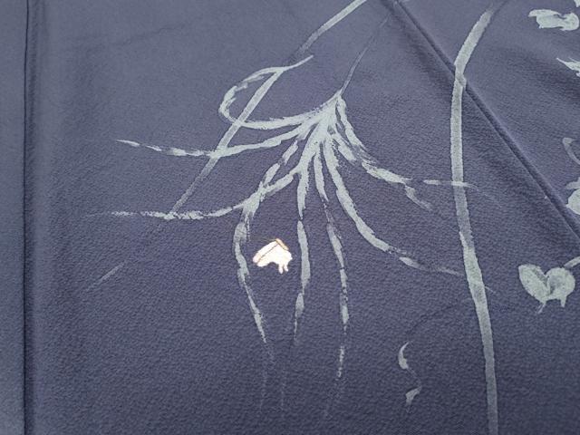 平和屋着物●世界的人形師　辻村寿三郎　ジュサブロー　訪問着　刺繍　草花文　暈し染め　正絹　逸品　CABG8435th