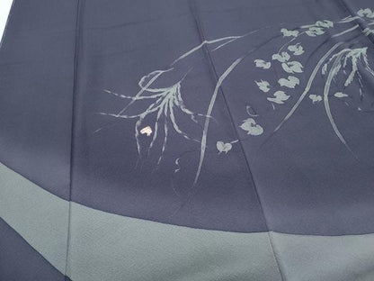 平和屋着物●世界的人形師　辻村寿三郎　ジュサブロー　訪問着　刺繍　草花文　暈し染め　正絹　逸品　CABG8435th