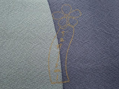 平和屋着物●世界的人形師　辻村寿三郎　ジュサブロー　訪問着　刺繍　草花文　暈し染め　正絹　逸品　CABG8435th