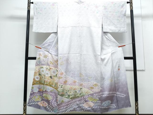 平和屋着物●吉乃一廉　幻の辻が花　訪問着　総絞り　辻が花　暈し染め　正絹　逸品　CABG8436th