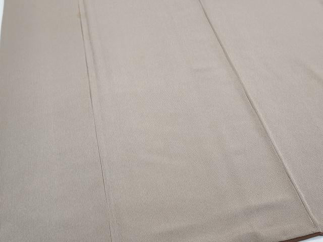平和屋着物●伝統工芸師　服部光擴　江戸小紋　万筋　生成り色×胡桃染色　正絹　逸品　CABG8446th