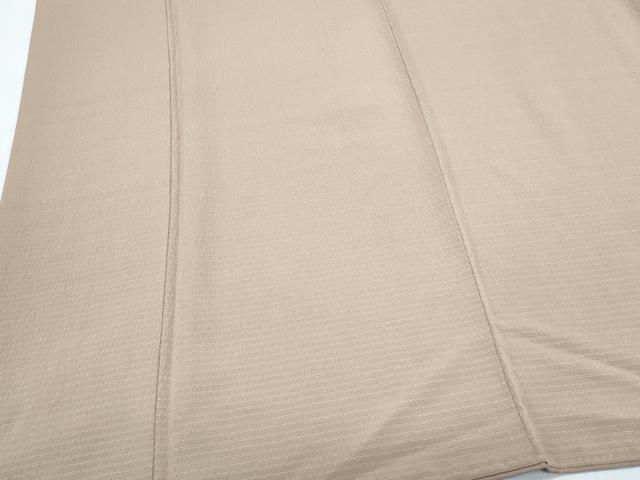 平和屋着物●上質な色無地　牛首紬縮緬　万葉つづれ　赤白橡色　証紙付き　正絹　逸品　CABG8451th