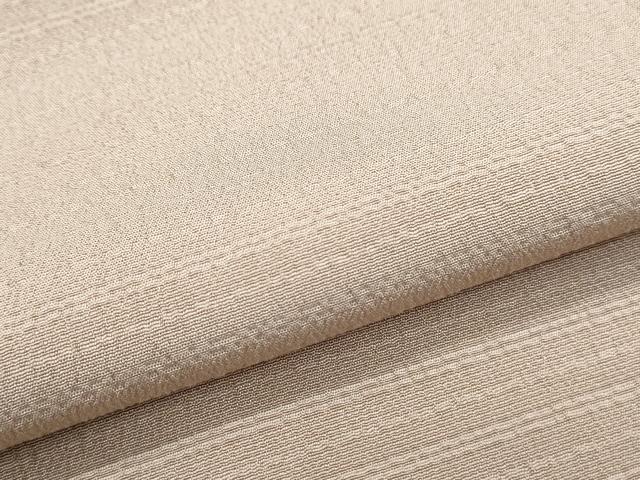平和屋着物●上質な色無地　牛首紬縮緬　万葉つづれ　赤白橡色　証紙付き　正絹　逸品　CABG8451th