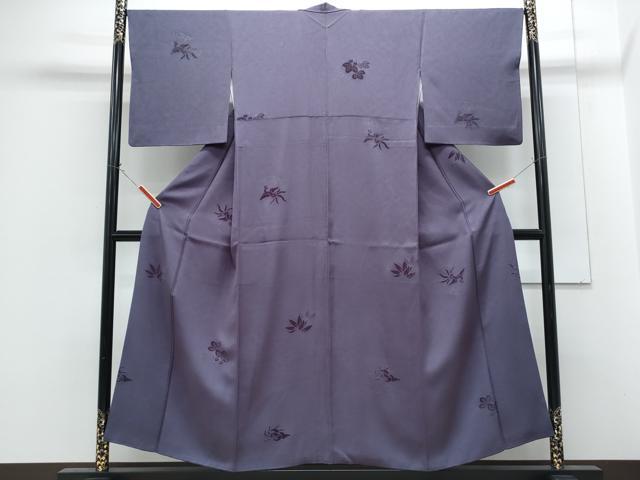 平和屋着物●上質な小紋　モール織　鳳凰花文　さが美扱い　正絹　逸品　CABG8458th