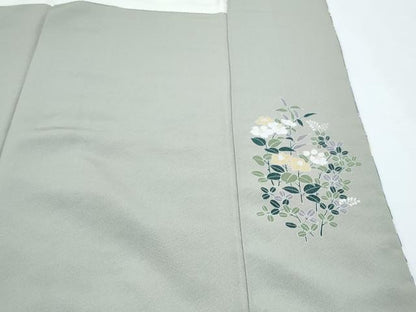 平和屋着物●豪華色留袖　作家物　総刺繍　駒刺繍　風景花文　正絹　逸品　CABG8459th