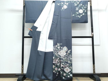 平和屋着物●訪問着　正倉院鳳凰花文　暈し染め　金彩　正絹　逸品　CABG8470th