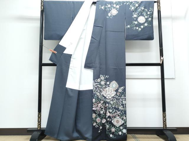 平和屋着物●訪問着　正倉院鳳凰花文　暈し染め　金彩　正絹　逸品　CABG8470th
