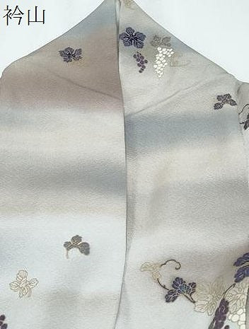 平和屋着物●上質な小紋　葡萄蔦の葉文　暈し染め　金彩　正絹　逸品　CABG8476th