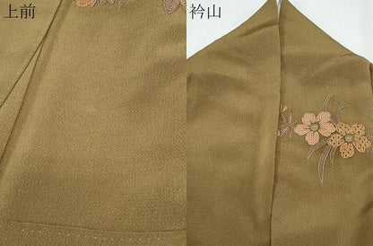 平和屋着物●中国三大刺繍　スワトウ相良刺繍　総刺繍　訪問着　更紗花文　金糸　鬼しぼ縮緬　やまと誂製　正絹　逸品　CABG8478th