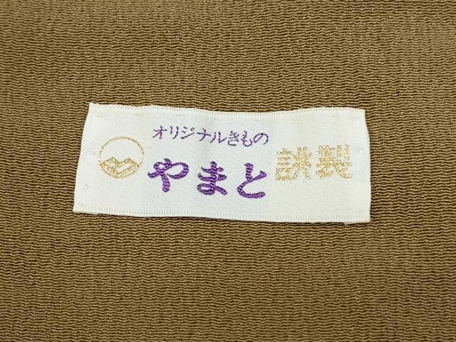 平和屋着物●中国三大刺繍　スワトウ相良刺繍　総刺繍　訪問着　更紗花文　金糸　鬼しぼ縮緬　やまと誂製　正絹　逸品　CABG8478th
