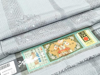 平和屋着物●中国三大刺繍　スワトウ刺繍　総刺繍　本場大島紬　正倉院花文　上村絹織物謹製　証紙付き　正絹　逸品　CABG8485th