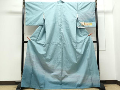 平和屋着物●訪問着　本場染大島紬　霞文　正絹　逸品　CABG8491th