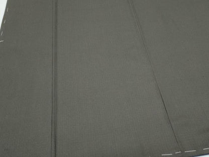 平和屋着物●男性　お召　色無地　正絹　憲法黒茶色　逸品　未使用　CABG8505th