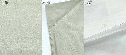 平和屋着物●上質な色無地　灰汁色　正絹　逸品　CABG8509th