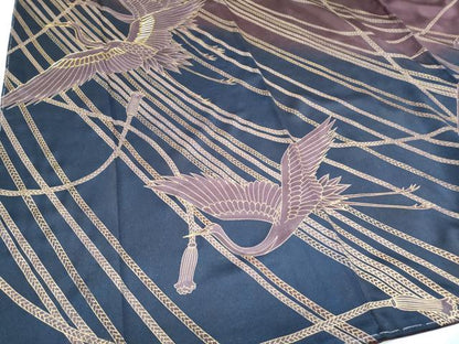 平和屋着物●訪問着　駒刺繍　飛鶴紐文　暈し染め　金彩　正絹　逸品　未使用　CABG8510th