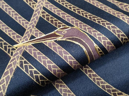 平和屋着物●訪問着　駒刺繍　飛鶴紐文　暈し染め　金彩　正絹　逸品　未使用　CABG8510th